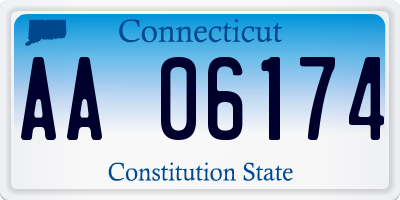 CT license plate AA06174