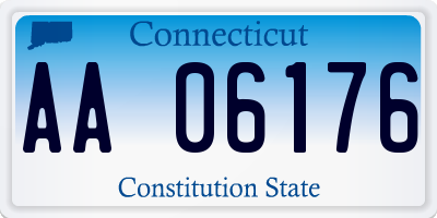 CT license plate AA06176