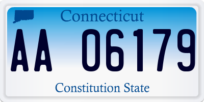 CT license plate AA06179