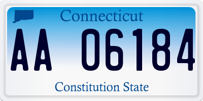 CT license plate AA06184