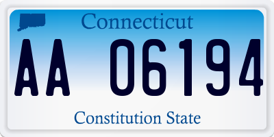 CT license plate AA06194