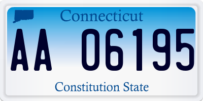CT license plate AA06195