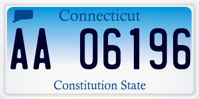 CT license plate AA06196