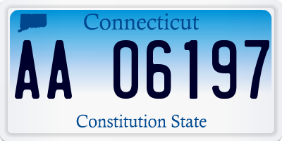 CT license plate AA06197