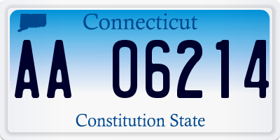 CT license plate AA06214