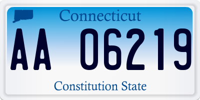 CT license plate AA06219