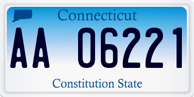 CT license plate AA06221