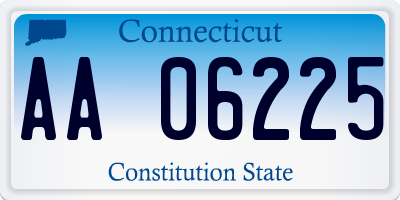 CT license plate AA06225