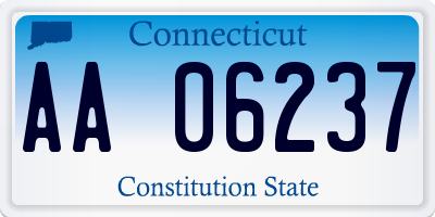 CT license plate AA06237