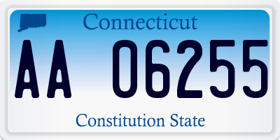 CT license plate AA06255