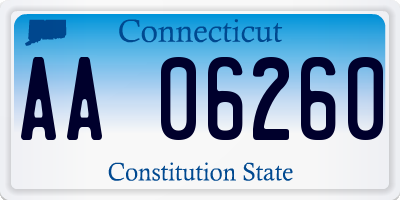 CT license plate AA06260
