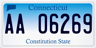 CT license plate AA06269