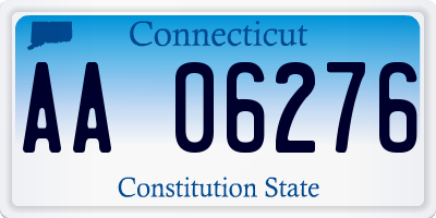 CT license plate AA06276