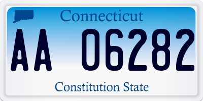 CT license plate AA06282