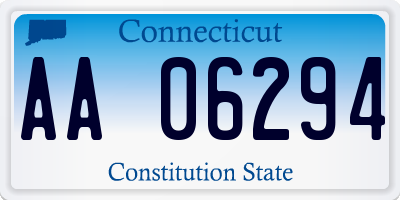 CT license plate AA06294