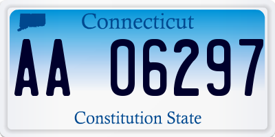 CT license plate AA06297