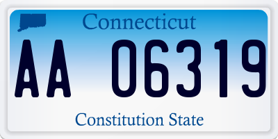 CT license plate AA06319