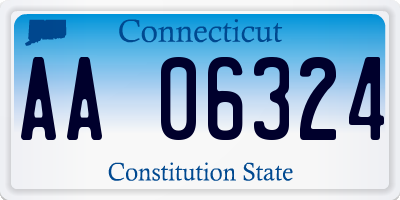 CT license plate AA06324