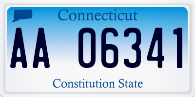 CT license plate AA06341