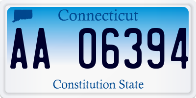 CT license plate AA06394