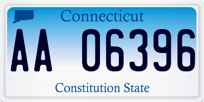 CT license plate AA06396