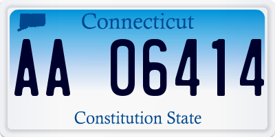 CT license plate AA06414