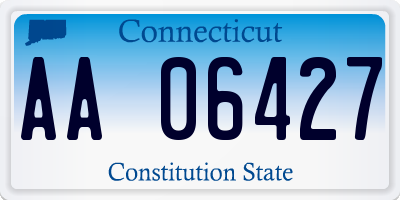 CT license plate AA06427