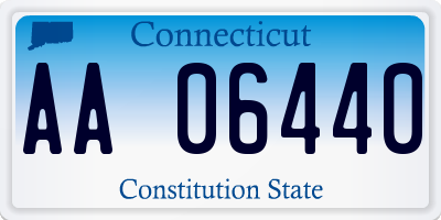 CT license plate AA06440