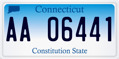 CT license plate AA06441