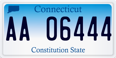 CT license plate AA06444