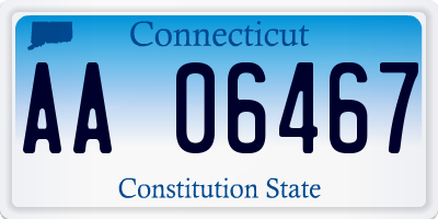 CT license plate AA06467