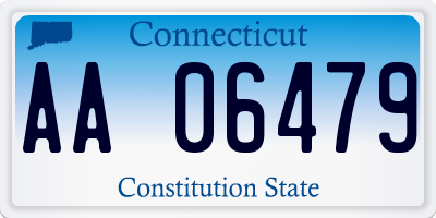 CT license plate AA06479