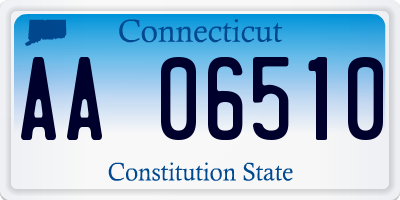 CT license plate AA06510