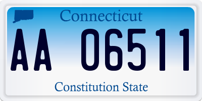 CT license plate AA06511