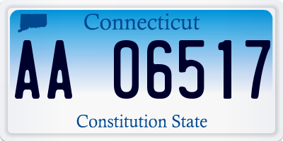 CT license plate AA06517