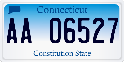 CT license plate AA06527