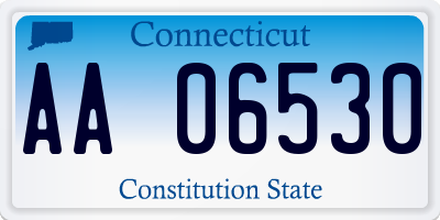 CT license plate AA06530