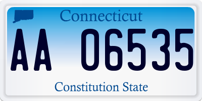 CT license plate AA06535