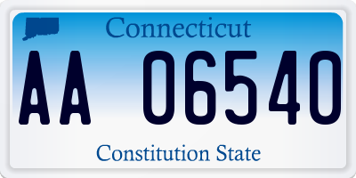 CT license plate AA06540