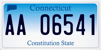 CT license plate AA06541