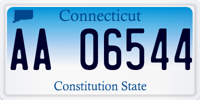 CT license plate AA06544