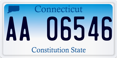 CT license plate AA06546