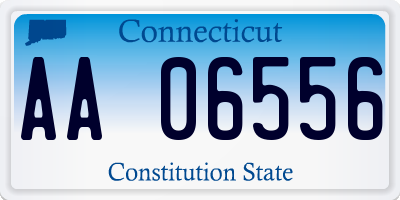 CT license plate AA06556