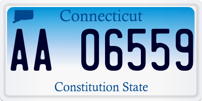 CT license plate AA06559