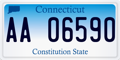 CT license plate AA06590