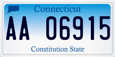 CT license plate AA06915