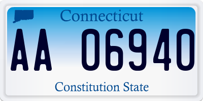 CT license plate AA06940