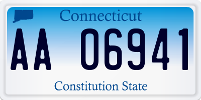 CT license plate AA06941