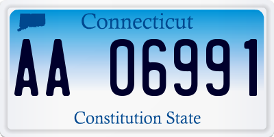 CT license plate AA06991