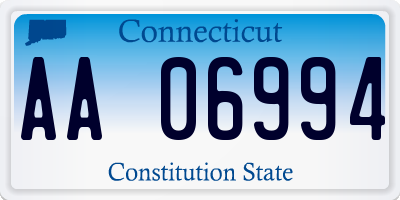 CT license plate AA06994